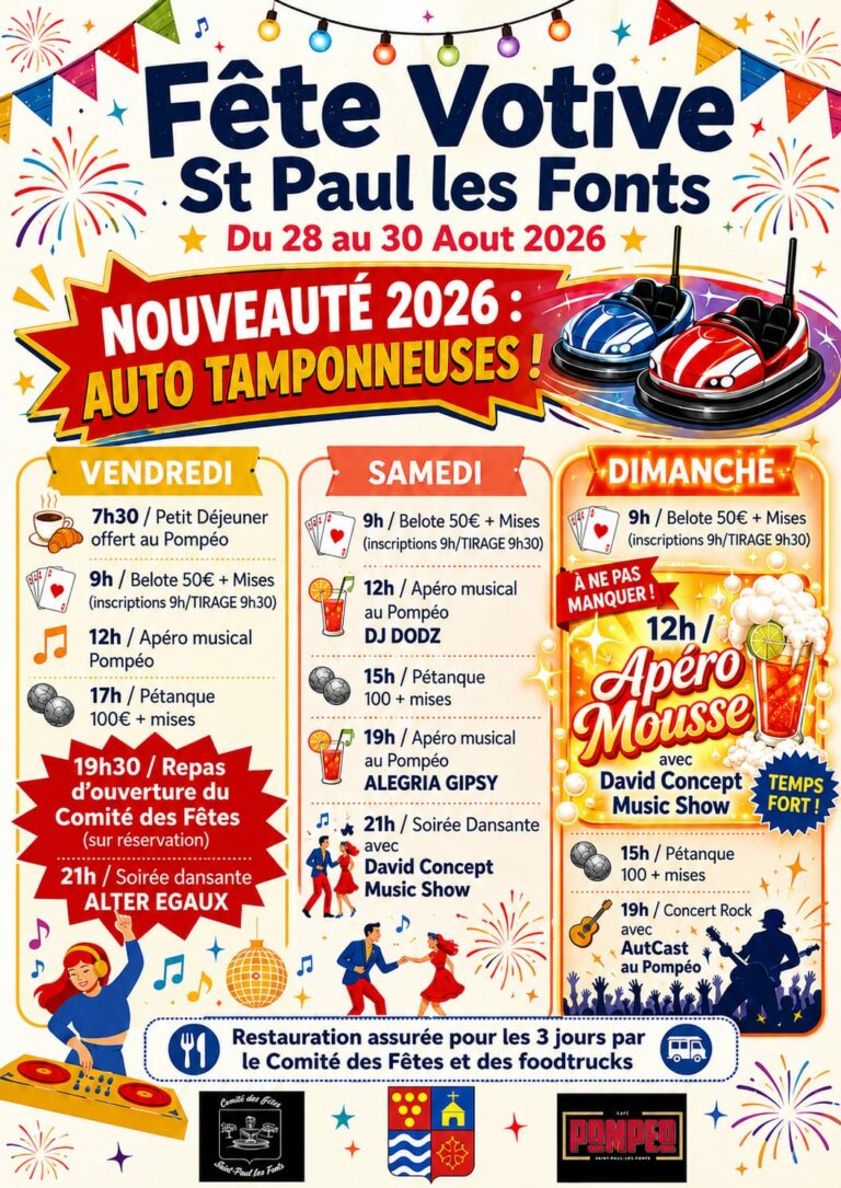 PROGRAMME FETE VOTIVE 2026